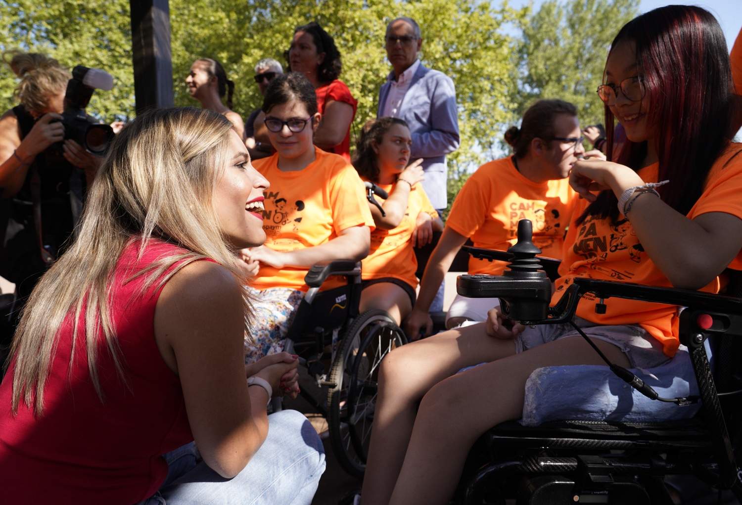 Presentación del campamento de Aspaym en el Bosque de los Sueños | Foto: César Hornija, ICAL. Presentación del campamento de Aspaym en el Bosque de los Sueños | Foto: César Hornija, ICAL.