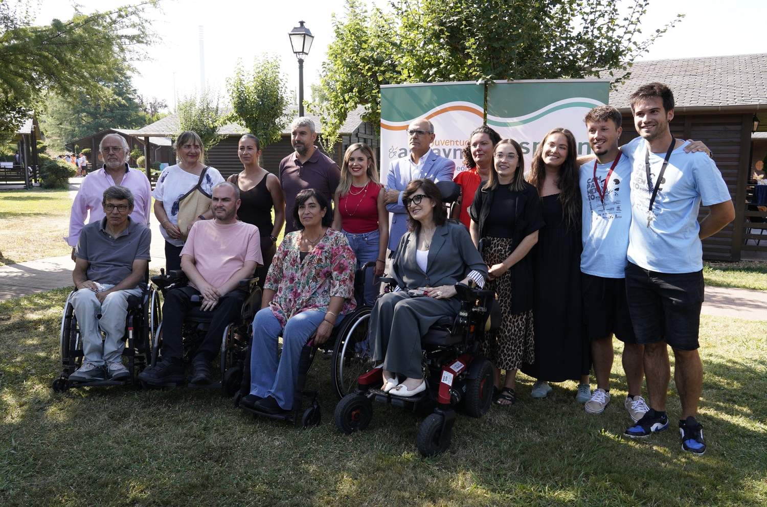 Presentación del campamento de Aspaym en el Bosque de los Sueños | Foto: César Hornija, ICAL. Presentación del campamento de Aspaym en el Bosque de los Sueños | Foto: César Hornija, ICAL.