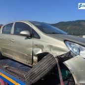 Investigado un menor por robar un coche y provocar un accidente mientras conducía drogado en Ponferrada