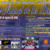 Cartel fiestas de San Miguel de las Dueñas