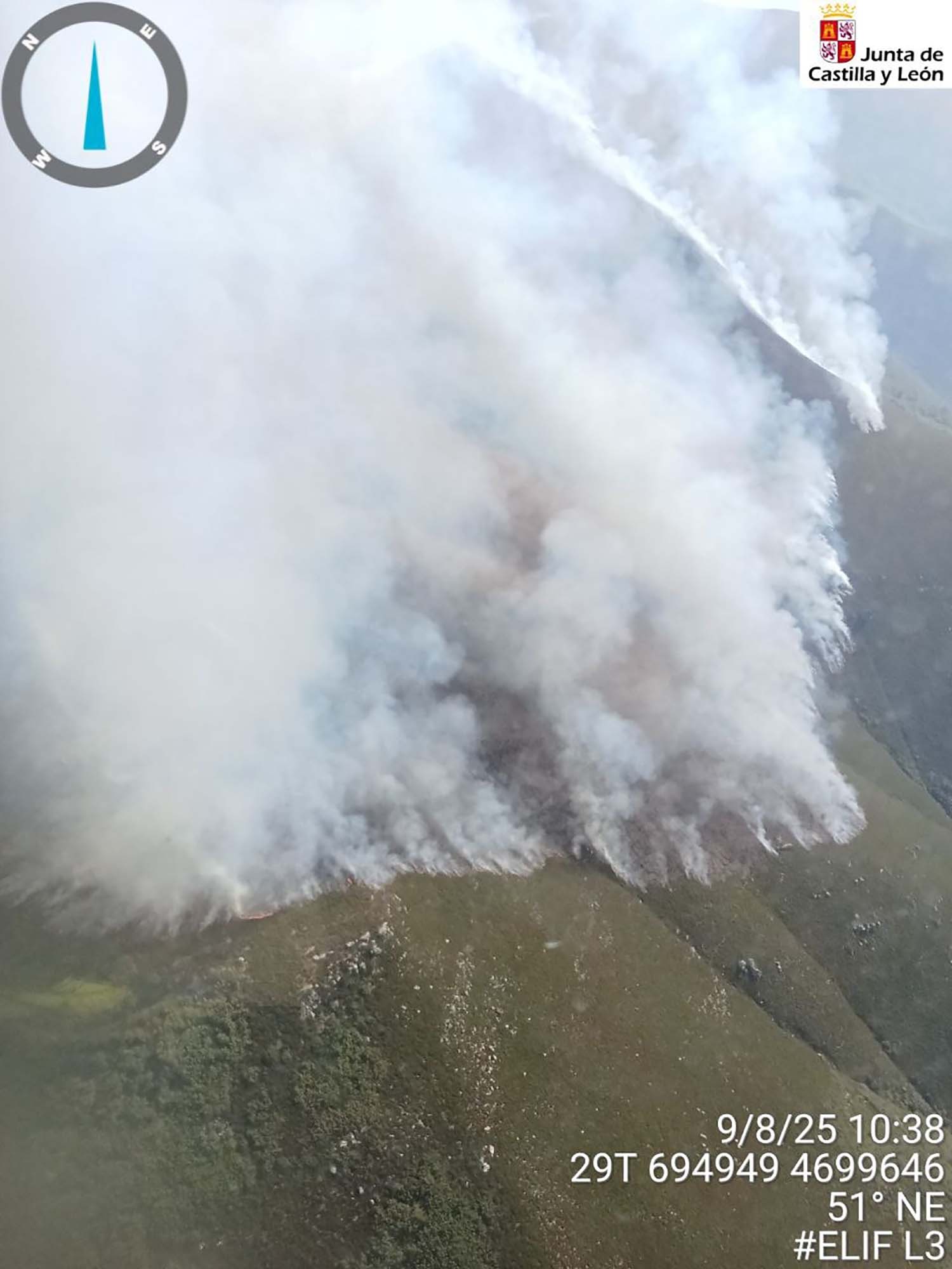 Incendio Llamas de Cabrera JCYL