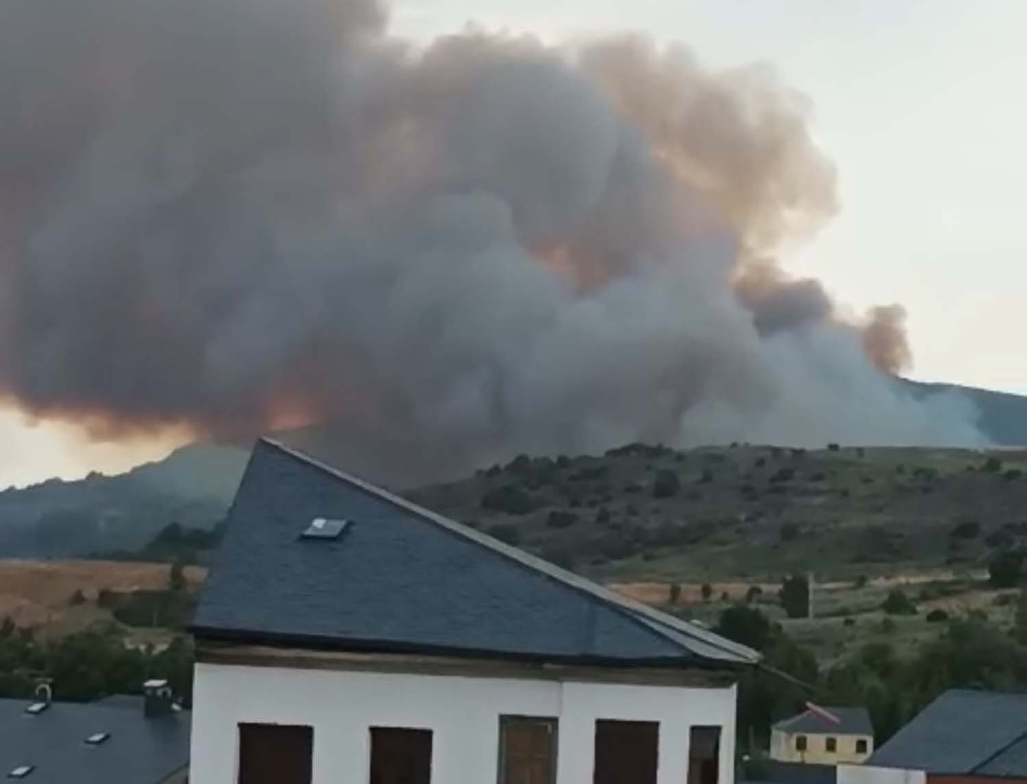 incendio fontoria en Fabero
