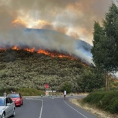 Incendio Sésamo. Imágenes de la RB Ancares Leoneses | Controlado el incendio forestal en Sésamo (Vega de Espinareda) 