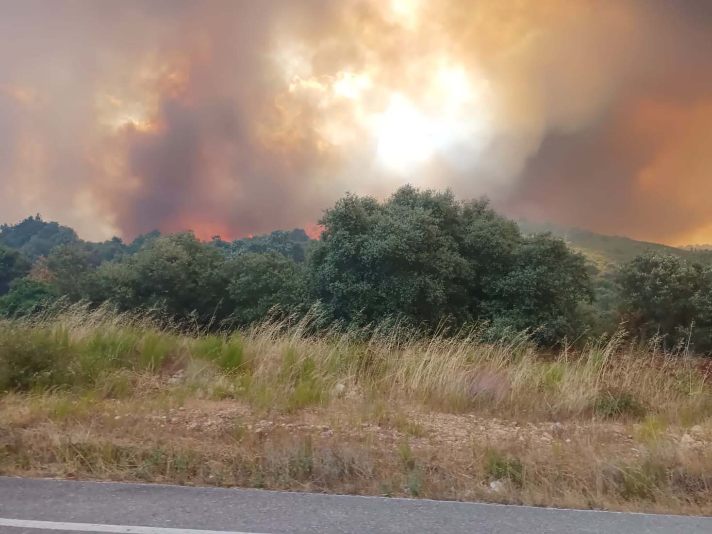 Desalojo de Médulas y Orellán por el incendio de Yeres (4)