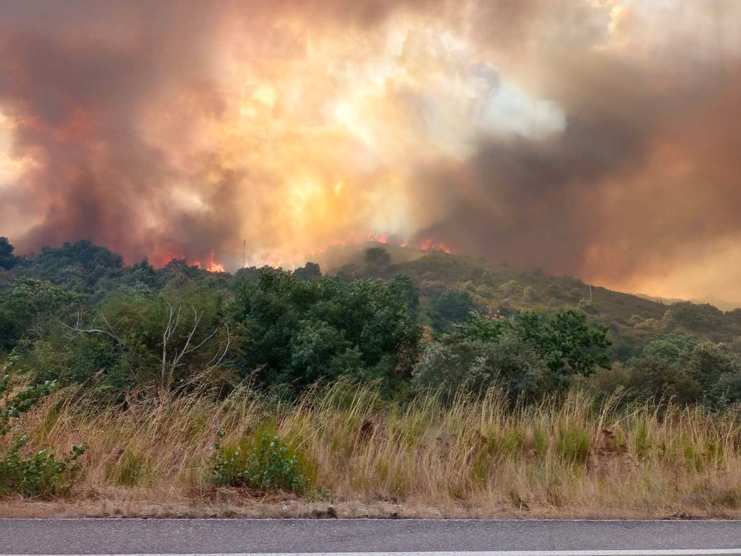 Desalojo de Médulas y Orellán por el incendio de Yeres (6) Desalojo de Médulas y Orellán por el incendio de Yeres (6)