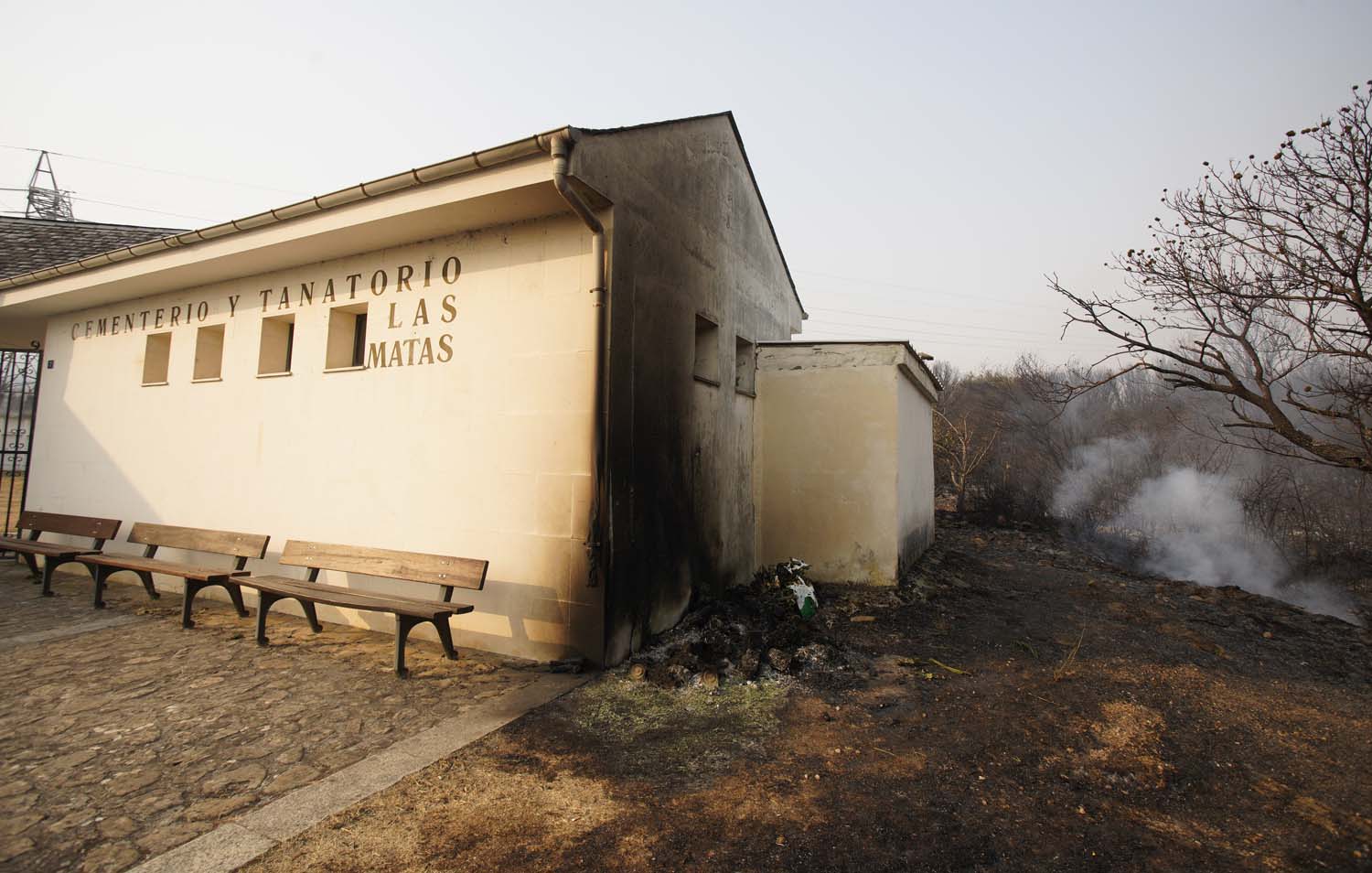 Las Médulas calcinadas por las llamas. ICAL(9)