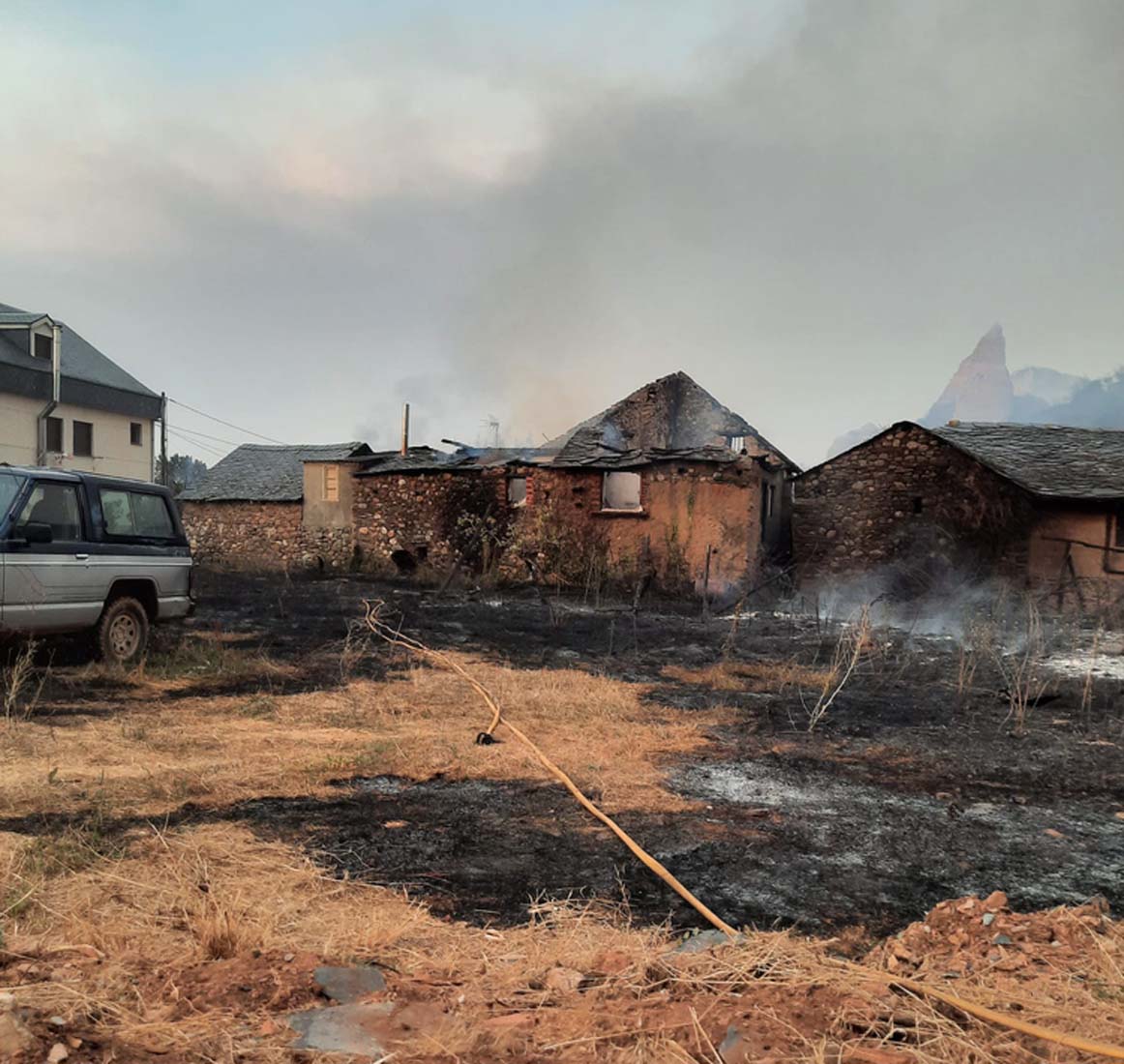 Casas afectadas en el pueblo de Médulas 2