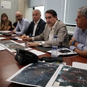 Peio García- El consejero de Medio Ambiente, Juan Carlos Suárez-Quiñones, preside la reunión del CECOPI en León