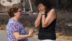 Los desalojados por el incendio que afecta a Las Médulas no podrán regresar por ahora a sus pueblos | César Hornija / ICAL Los desalojados por el incendio que afecta a Las Médulas no podrán regresar por ahora a sus pueblos | César Hornija / ICAL