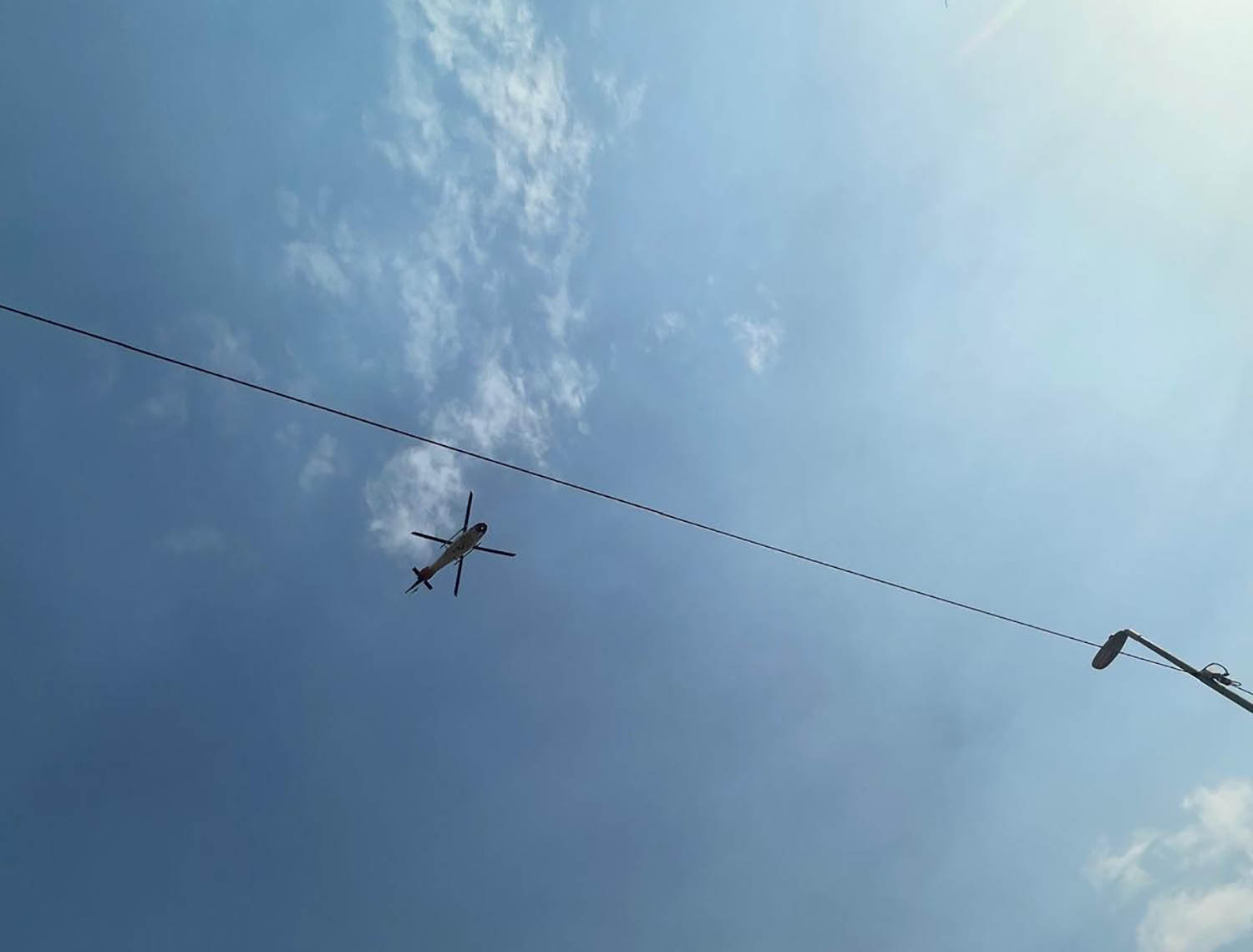 Helicoóptero sobre Las Médulas