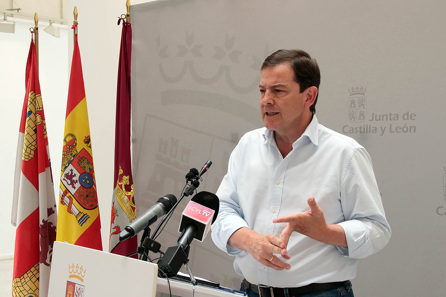 El presidente de la Junta, Alfonso Fernández Mañueco | Mañueco: “No he fallado a la Comunidad porque hemos trabajado todo lo posible y hemos estado pegados al terreno desde el primer momento”