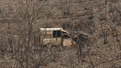 César Hornija ICAL. Efectos del incendio en Las Médulas (2) César Hornija ICAL. Efectos del incendio en Las Médulas (2)