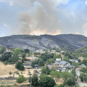 Geólogos de la ULE alertan de que los canales romanos "podrían quedar destruidos o cubiertos" por el fuego de Las Médulas