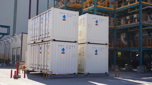 Imagen de archivo del sistema de almacenamiento energético en baterías de sodio-azufre Ciuden. Cedidas por la CIUDEN 