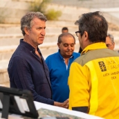 Feijóo y Mañueco visitarán el puesto de mando avanzado de Palacios del Sil en plena crisis de incendios. Feijoo en sus redes sociales 