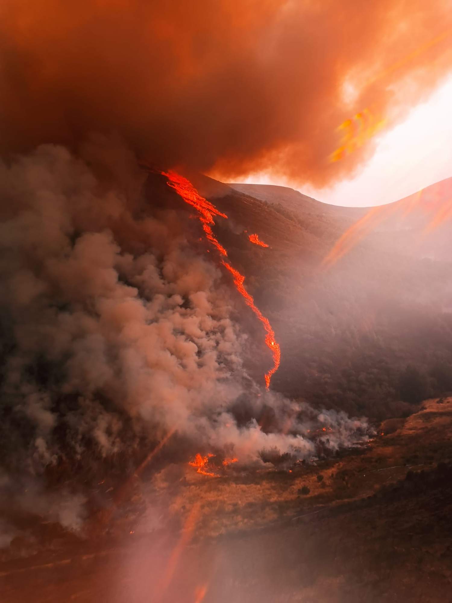 Incendio Llamas de Cabrera Incendio Llamas de Cabrera