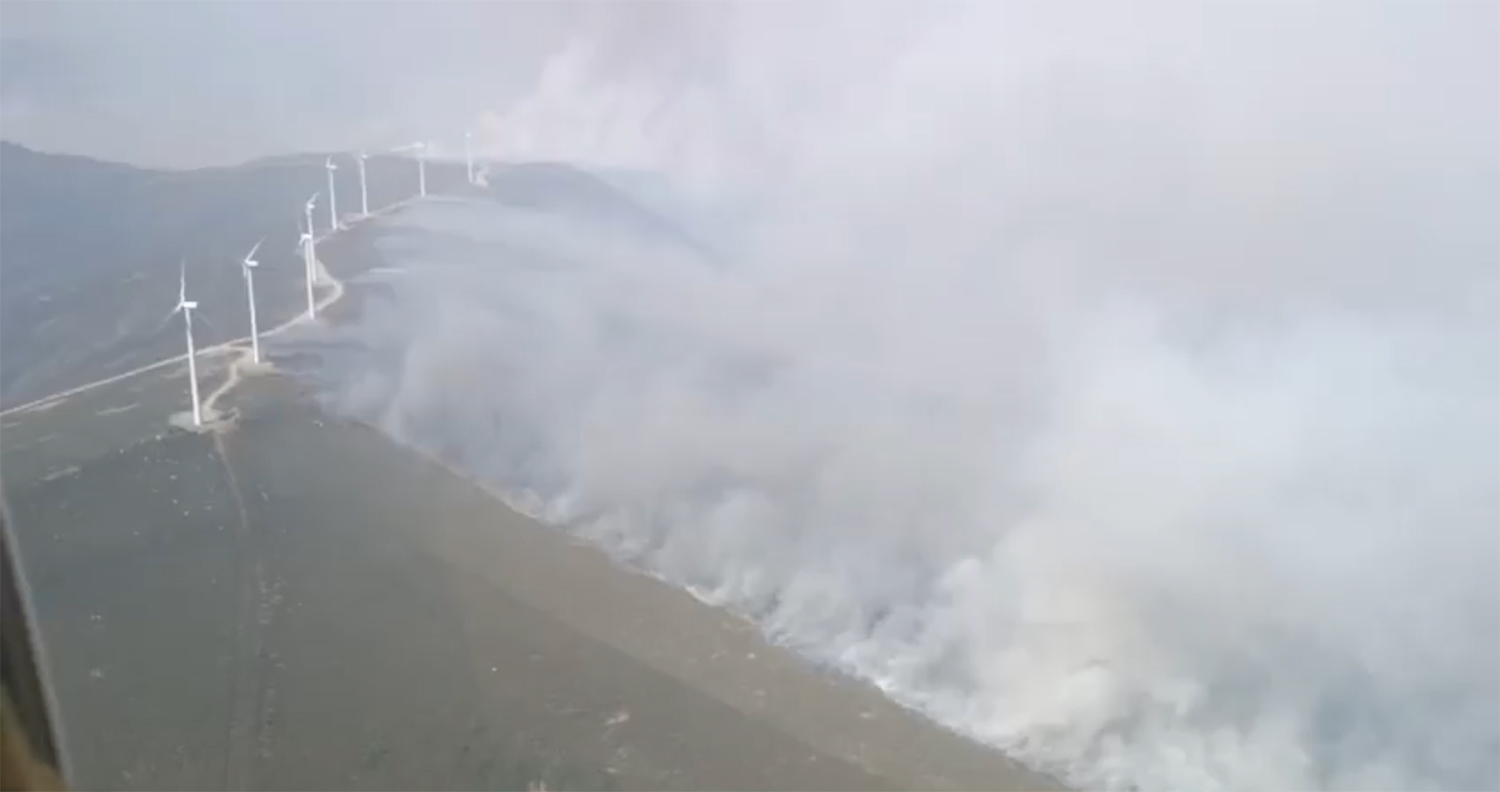 Incendio de Llamas de Cabrera de este sábado