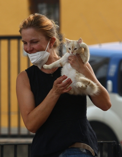 Vecinos desalojados de Peñalba de Santiago, Bouzas, San Cristóbal de Valdueza, Espinoso de Compludo y Manzanedo de Valdueza por el incendio de Llamas de Cabrera (1)