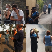 Así vivieron los vecinos de la Tebaida Berciana el desalojo de sus casas por el incendio de Yeres