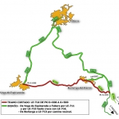 Fomento corta el tráfico en la carretera LE-716 de Vega de Espinareda al cruce con LE-715 de Toreno por obras de renovación