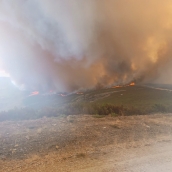 Pobladura de la Sierra se convierte en el décimo pueblo desalojado por el incendio de Yeres