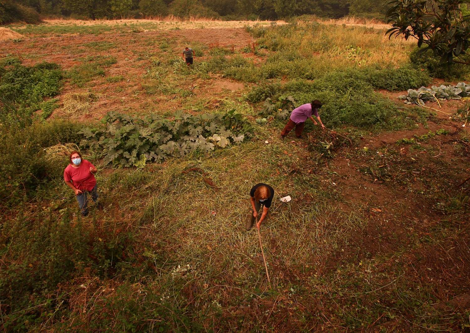 Los vecinos de Oencia se preparan contra el fuego (21)