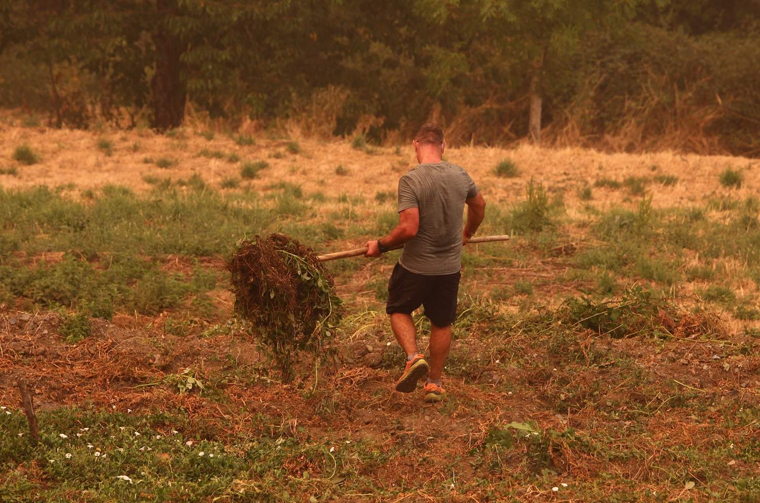Los vecinos de Oencia se preparan contra el fuego (27)