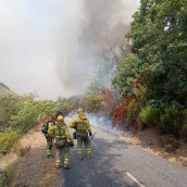 Incendio de Yeres/Llamas de Cabrera en Pobladura de la Sierra