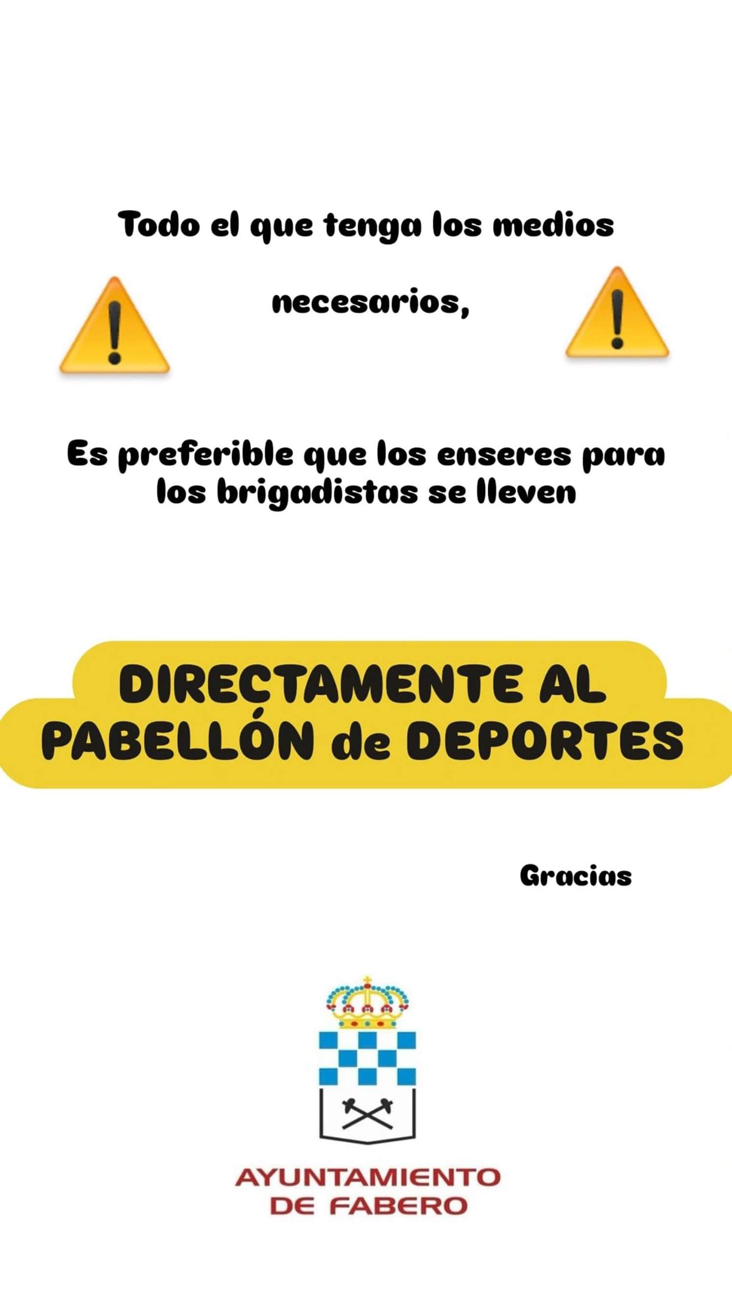 Punto de recogida en Fabero