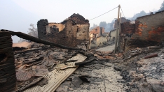 César Hornija- El pueblo de Lusio arrasado por el fuego