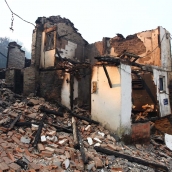 César Hornija ICAL. El pueblo de Lusio (Oencia), arrasado por el fuego 