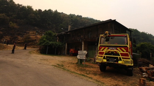 César Hornija ICAL. Incendio en el municipio de Oencia