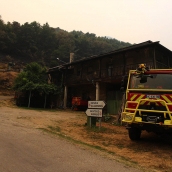 César Hornija ICAL. Incendio en el municipio de Oencia