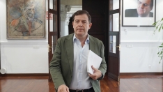 Rubén Cacho / ICAL. El presidente de la Junta de Castilla y León, Alfonso Fernández Mañueco, informa sobre las medidas de recuperación para las zonas afectadas por los incendios forestales aprobadas en Consejo de Gobierno extraordinario.