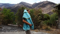 César Hornija ICAL. La Santa de Lusio, vuelve a la iglesia tras el incendio que ha arrasado el pueblo