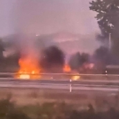 Incendio en la N-6 a la altura de Fuentesnuevas | Sofocado un nuevo incendio junto a la N-6 a su paso por Fuentesnuevas