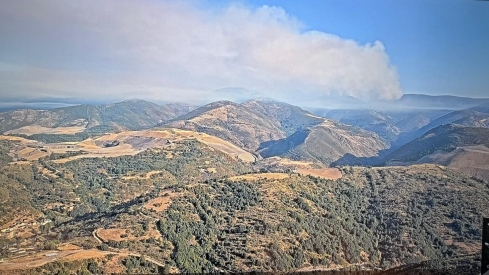 Incendio de Colinas del Campo a primera hora de este viernes