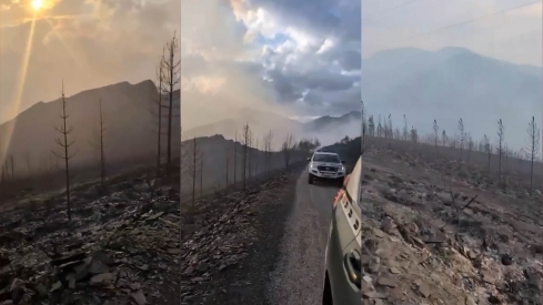 Oencia tras el incendio de Gestoso