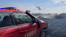 La UME participa en el incendio de Anllares del Sil  