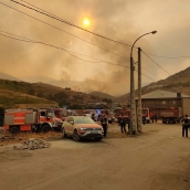 Bomberos alemanes en La Baña. Bomberos Alemanes. 