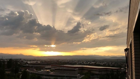 Tiempo atardecer en El Bierzo