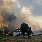 Incendio de Molinaseca 1| Controlado el incendio que obligó a evacuar a los vecinos de Molinaseca y Lombillo de los Barrios