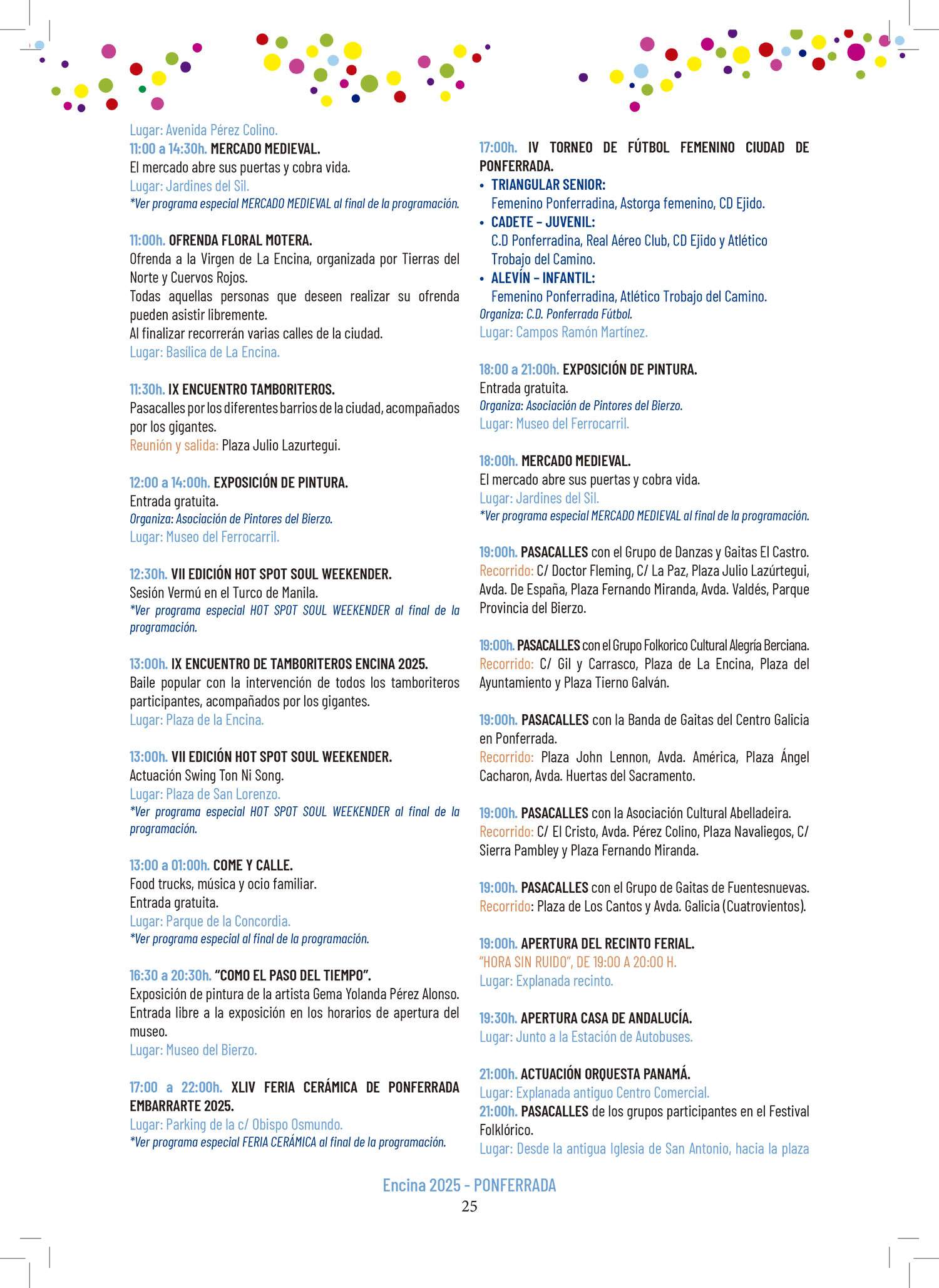 PROGRAMA FIESTAS DE LA ENCINA 2025 17