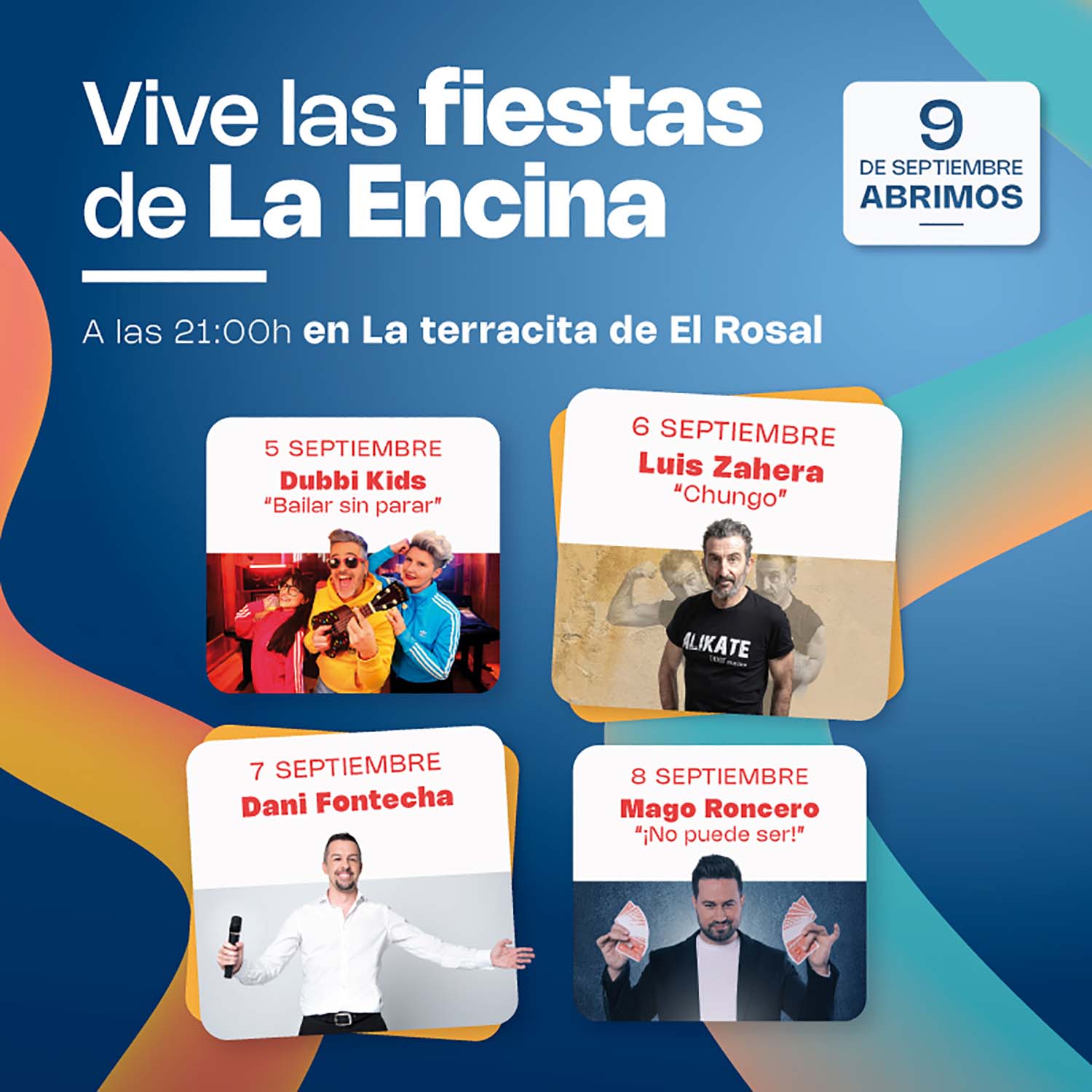 Cartel El Rosal Fiestas de la Encina Cartel El Rosal Fiestas de la Encina