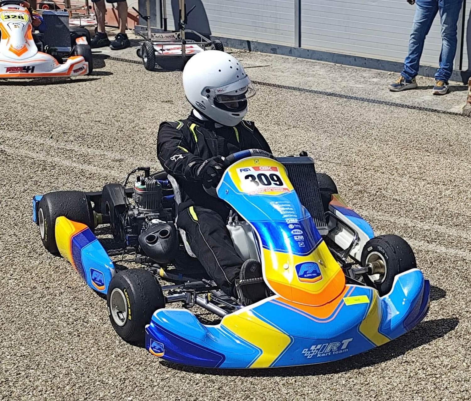 El piloto berciano Marco Digón El piloto berciano Marco Digón