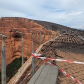 Las Médulas desde el mirador de Orellán tras el incendio de Yeres Las Médulas desde el mirador de Orellán tras el incendio de Yeres