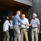 Visita de los reyes a la Casa Parque de Las Médulas 