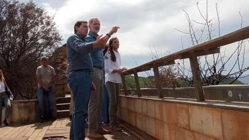 Peio García ICAL. Visita de los reyes a Las Médulas 