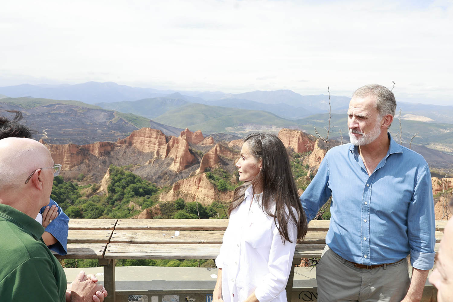 Visita de los reyes a Las Médulas.