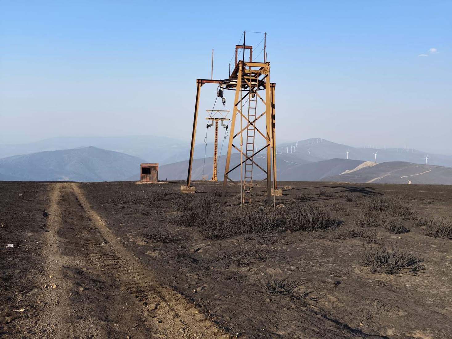 Antigua estación de El Morredero tras el incendio de Llamas de Cabrera (4) Cedidas por Manuel García Gómez